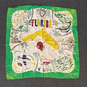 Vibrant Florida Map Scarf